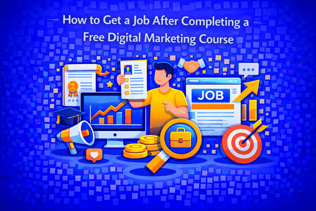 How to Get a Job After Completing a Free Digital Marketing Course