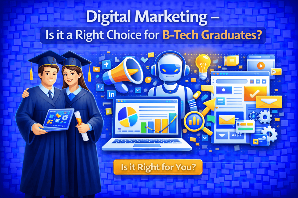 Digital Marketing – Is it a Right Choice for B-Tech Graduates
