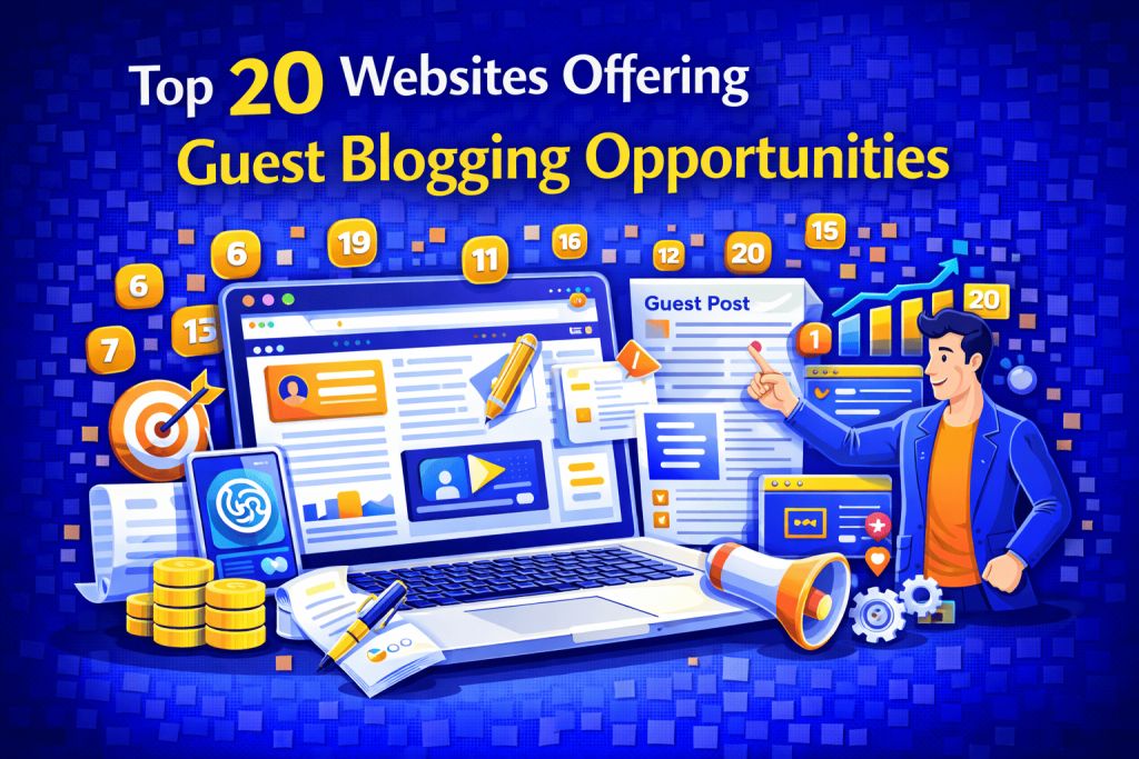 Top 20 Websites Offering Guest Blogging Opportunities